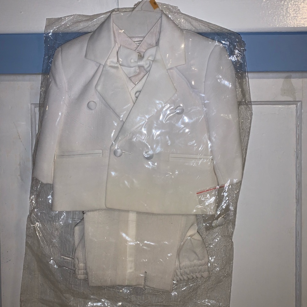 Toddler White Suit:  Never Been Worn